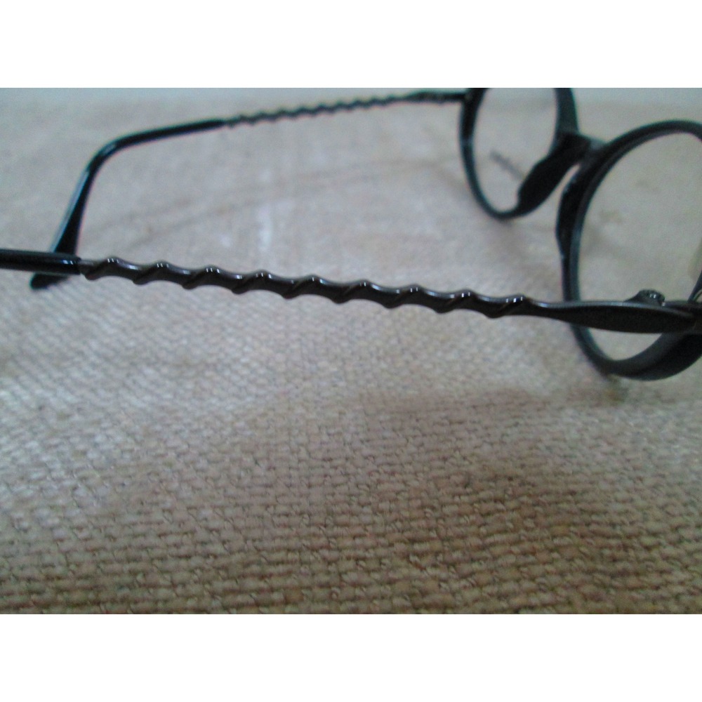 Yves Saint Laurent YSL Eyeglasses Black Oval Frames Only Glasses - Picture 3 of 5